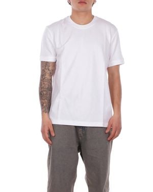 Fay T-Shirt Npmb352136 Tzefb001 T-Shirt Piquet Dyed - White