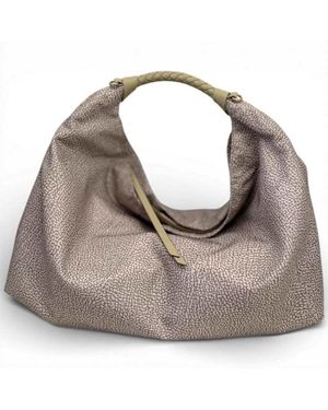Borbonese Bolso Hobo M. Sand - Gris