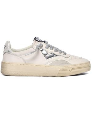 4b12 Witte Sneakers - Zwart