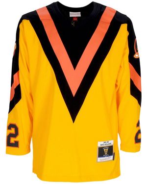 Mitchell &amp; Ness Hockey Jacket Nhl Jersey 1981 No 22 Williams Vancan - Yellow