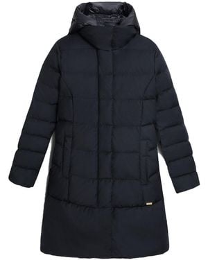 Woolrich Ut2346 Luxe Puffy Prescott Parka 3989 Wwou0516Fr - Blue