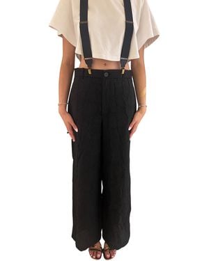 PDR Pantalone With Straps - Black