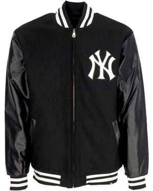 '47 Bomber Jacket Mlb Wool Zip Up Neyyan - Black