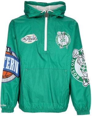 Mitchell & Ness Removable Windbreaker Nba Team Og 2.0 Anorak Windbreaker Boscel - Green