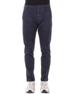 Dondup Pants Up235Gs0096U 890 Slim Chino Gaubert Pants - Blue