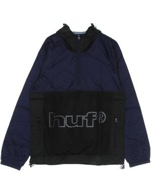 Huf Pull-On Windbreaker Wireframe Anorak - Blue
