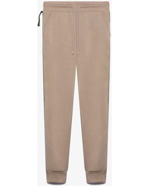 Gcds Pants Logo Tape Scouba Sweatpants - Natural