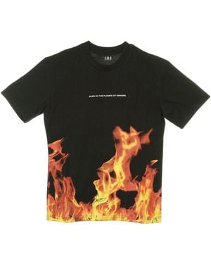 IHS Herren T-Shirt Flames Schwarz