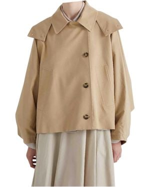 MEIMEIJ Waterproof Jacket With Hood - Natural