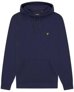 LYLE AND SCOTT 1874 Vrouwen Ml1139V Geborsteld Achter Hoodie Z271 Donker Marine Geborsteld - Blauw