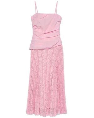Jonathan Simkhai Kleid Mit Spitze - Pink
