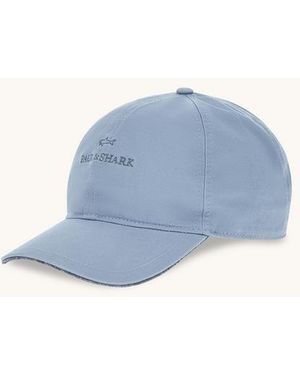 Paul & Shark Baseball Cap With Embroidery Logo - Blue