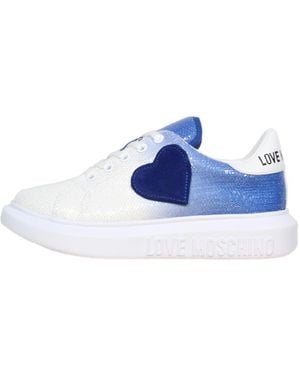 Love Moschino 70. Weib/Blauer Sneaker Ja15244G1Eiw1