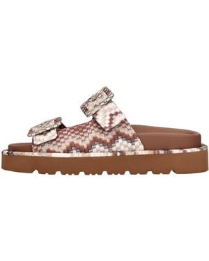サンダル・ミュール MISSONI MWF111 Sandals Brown Missoni – Clea Sandal – Wave Brown | Carla Saint-Barth