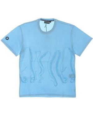 Octopus Dyed Tee Topaz T-Shirt - Blue