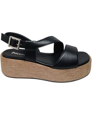 Pollini Sa16076G9Enap000 Frau Nappa Schwarz
