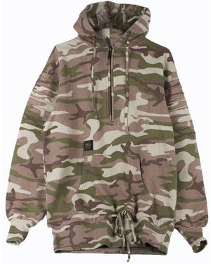Cayler & Sons Zip Hoodie Pleated Loose Fit Hoody - Gray