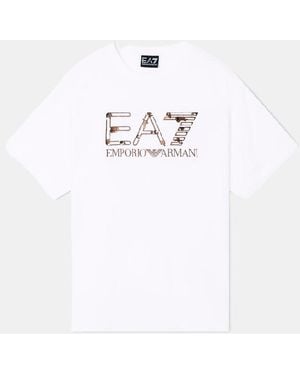 EA7 T-Shirt With Logo - White
