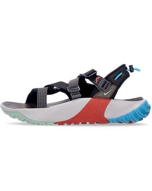 Nike Oneonta Sandal Herensandaal Zwart/Emaillegroen/Kasseien - Blauw