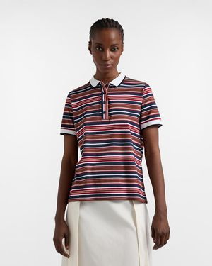 Harmont & Blaine Jersey Pole With Stripes - Red