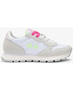 Sun 68 Shoe-Fuchsia - White
