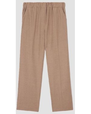 Max Mara Wool Flannel Pants Camel - Natural