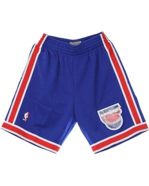 Mitchell & Ness Basketball Shorts Nba Swingman Shorts Hardwood Classics 1993-94 Nejnet - Blue