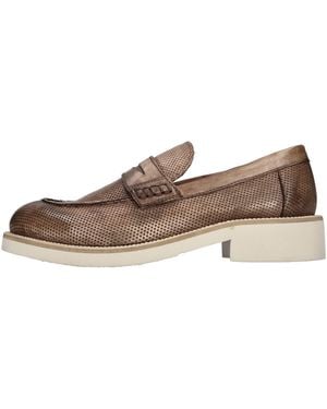 JP/DAVID Flat Shoes - Brown