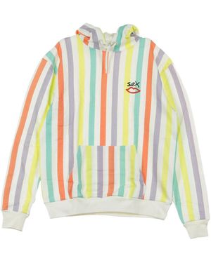 SEX Skateboards Leichtes Herren-Sweatshirt Mit Kapuze Slater Hoody Pastell Gestreift - Grün