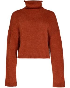 WEILI ZHENG Chandails Pour Femmes Edulcorant De Culture - Rouge