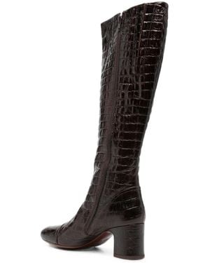 Chie Mihara Damenstiefel Mit Fellfutter - Schwarz