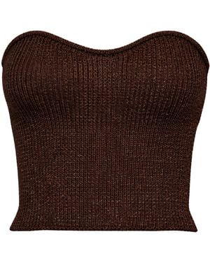 SIMONA CORSELLINI Top - Brown