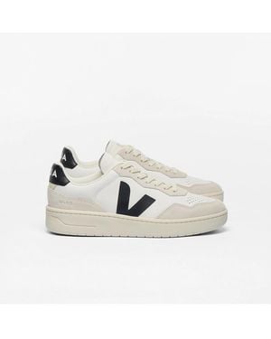 Veja V-90 Ot Cuir - Blanc