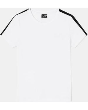 EA7 Camiseta Logo Serie Mujer Blanco