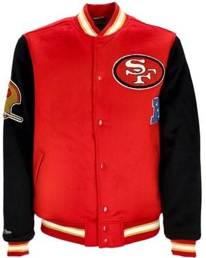 Mitchell & Ness College Jacket Nfl Team Legacy Varsity Jacket Saf49E - Red