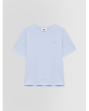 Alpha Studio T-Shirt With Embroidery Celestial - Blue
