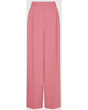 Tommy Hilfiger Fluid Twill Weite Hose - Pink