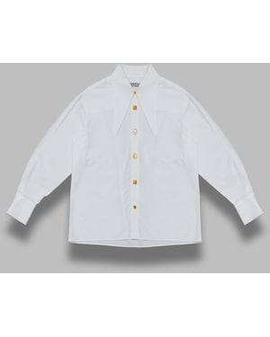 Essentiel Antwerp Jomato Pointy Collar Shirt - Gray