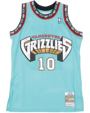 Mitchell &amp; Ness Basketball Tank Top Nba Swingman Jersey Hardwood Classics No 10 Mike Bibby 1998-99 Vangri Road - Blue