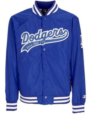 Fanatics Blouson Bomber Homme Mlb Sateen Jacket Losdod - Bleu