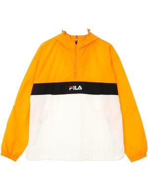 Fila Windbreaker Pull On Jacket in Red for Men Lyst