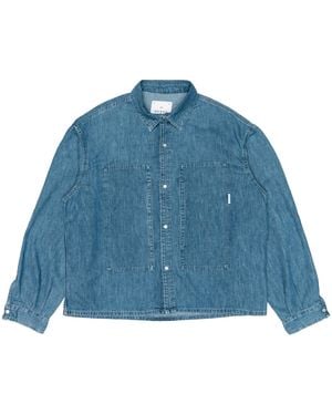 Edwin Shirt Workman Light Stone Washed - Blue