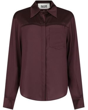 Silvian Heach Roman Shirt - Purple
