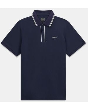 Guess Polo Hombre Oscuro Azul