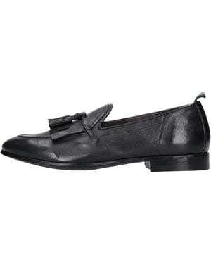Green George Flat Shoes - Black