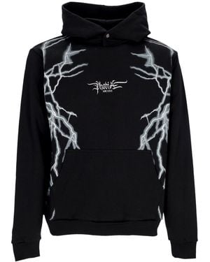 Phobia Sudadera Con Capucha Ligera Para Hombre Sudadera Con Capucha Con Estampado De Rayos Laterales Negro/Blanco