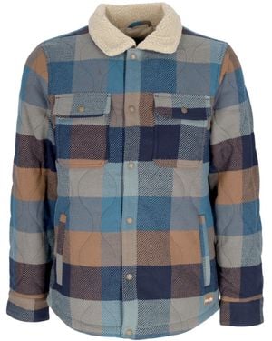 Iriedaily Young Fella Jacket Herren Wattiertes Hemd - Blau