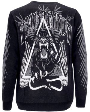 Propaganda Jacquard-Pullover Fur Herren - Blau