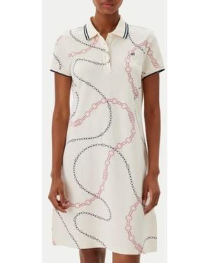 Tommy Hilfiger Dress Sporty Feminine Reg Polo Dress - White