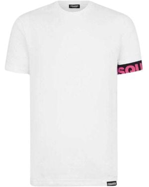 DSquared² Camiseta De Cuello Redondo - Blanco